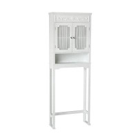 ASA Classic White Home Bar Storage Cabinet With Adjustable Shelves