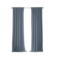 Frifoho Window Solid Blackout Thermal Rod Pocket Curtain Panels
