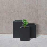 Kante 3-Piece Concrete Pot Planter Set