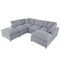 Ebern Designs Modular Upholstered Sectional Sofa