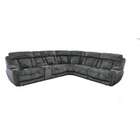 Parker Living 6 Piece Modular Power Reclining Sectional With Power Adjustable Headrests