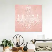 Oliver Gal Light in the Rose Chandeliers - Graphic Art on Canvas