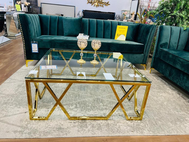 New Collection on Glass Coffee Table !! Huge Sale in Brampton !! in Coffee Tables in Oakville / Halton Region - Image 2