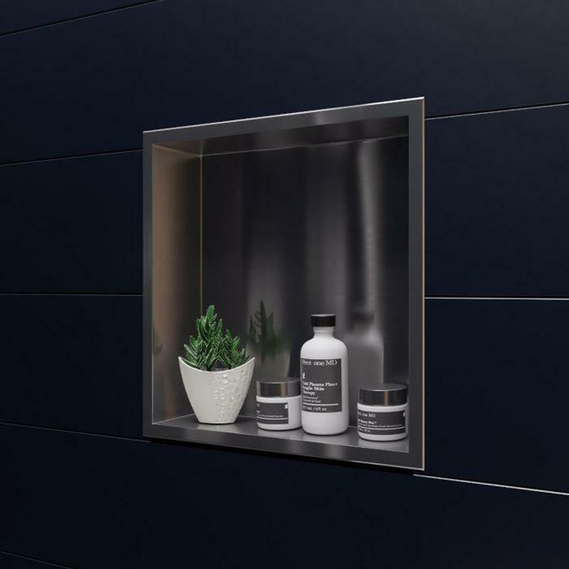 Stainless Steel Niches in 5 Sizes & 7 Finishes (Polished, Brushed, Black & White)(12x12, 16x16, 12x24, 24x12 & 3x36) in Plumbing, Sinks, Toilets & Showers - Image 4