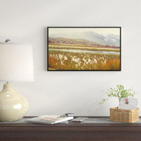 Made in Canada - East Urban Home 'Arctic Cotton Flowers Meadow' Framed Photographic Print on Wrapped Canvas