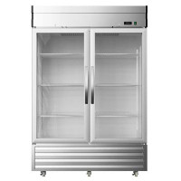 Egles 54"W 49 Cu.ft Glass Door Stainless Steel Refrigerator