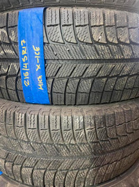 USED SET OF WINTER MICHELIN 215/45R17 95% TREAD WITH INSTALL.