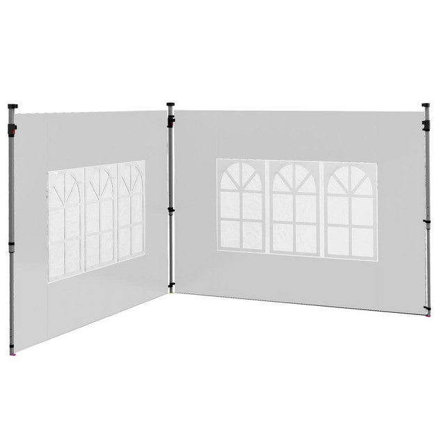 Canopy Sidewalls 116.1" W x 76.8" H (295 x 195 cm) White in Patio & Garden Furniture - Image 2
