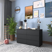 Ebern Designs 6 Drawer Double Dresser for Bedroom