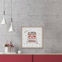 The Holiday Aisle® 'Reindeer Sweater' Framed Print