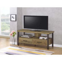 Millwood Pines 48" 2-Drawer TV Console Weathered Pine