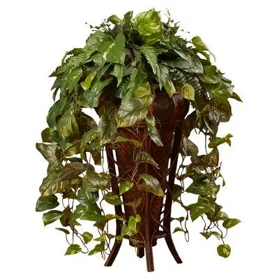 Darby Home Co Kell 14'' Artificial Ivy Plant in Decorative Vase