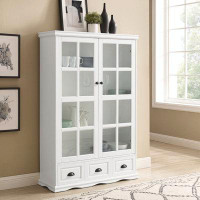 Wildon Home® Nouvelle Solid and Manufactured Wood Single Storage Cabinet (60" H x 40" W x 14" D)