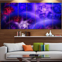 Made in Canada - Design Art 'Bright Blue Magic Stormy Sky' Graphic Art Print Multi-Piece Image on Canvas