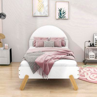 George Oliver Jitesh Wooden Platform Bed with Headboard and Legs