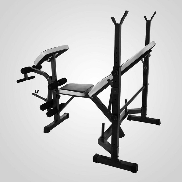 NEW ADJUSTABLE WEIGHT LIFTING BENCH 660 LBS HOME GYM FITNESS WLB1V0NEW ADJUSTABLE WEIGHT LIFTING BENCH COMBO 660 L in Exercise Equipment in Alberta - Image 4