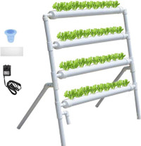 Hydroponic Site Grow Kit 36 Ebb and Flow Deep Water Culture Garden with Pump 141112