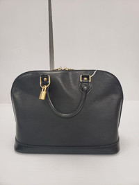 (I-30575) Louis Vuitton Alma Black EPI MM Handbag