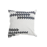 Corrigan Studio Polyester Embroidered Arrow Cushion White - Set Of 2