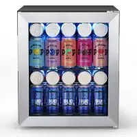 Yeego Yeego 65 Cans (12 oz.) 1.62 Cubic Feet Outdoor Rated Freestanding Beverage Refrigerator