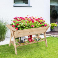 Arlmont & Co. Nandhana Wood Elevated Planter