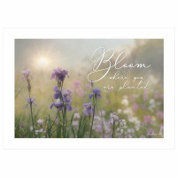 Red Barrel Studio 'Bloom Where You are Planted' by Lori Deiter - Picture Frame Photograph Print on Paper