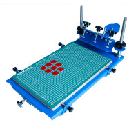 17.5x11.5  Desktop Single Color Screen Printing Machine Micro-adjust Printer 006566