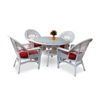 August Grove Camacho 5 Piece Dining Set with Cushions