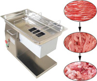 QH Meat Cutter Machine Stainless Steel Meat Slicer 3MM Blade 500Kg/Hour 160516