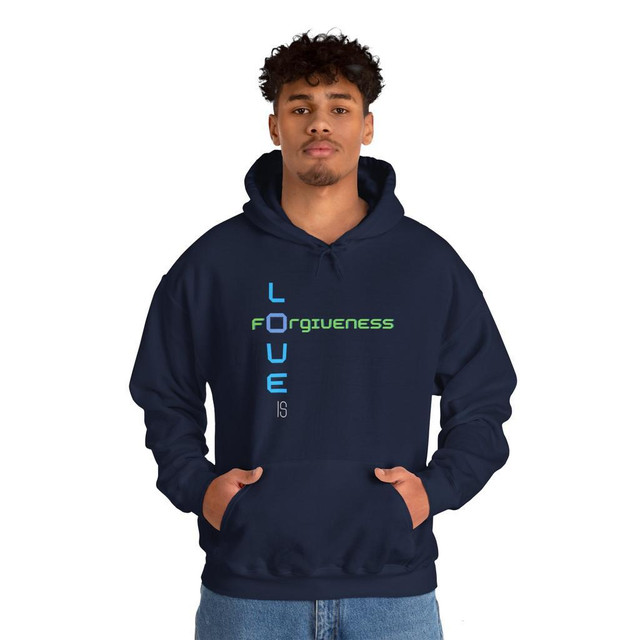 Love is Forgiveness theme Unisex Heavy Blend™ Hooded Sweatshirt in Other