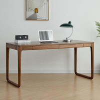 Lilac Garden Tools 62.99" Brown Rectangular Solid wood desk