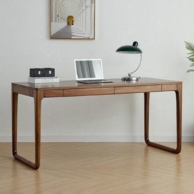 Lilac Garden Tools 62.99" Brown Rectangular Solid wood desk in Desks