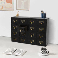 Everly Quinn Tondia Wood Stackable Desk Organizer with Drawers