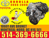 Toyota corolla S Engine  1ZZ-FE VVTi 1.8L 2003 2004 2005 2006 2007 2008
