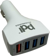 PDI ACCESSORIES® 4-PORT USB-A CAR CHARGER WITH FAST CHARGE FUNCTION -- Our price only $8.99!