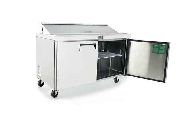 Atosa MSF8303GR 60 Inch Refrigerated Sandwich / Salad Prep Table – 2 Doors Stainless steel exterior &amp; interior in Other Business & Industrial in Ontario - Image 4