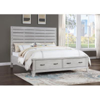 Darby Home Co RUSTIC GRAY QUEEN BED FRAME