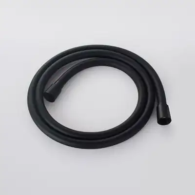 PVC 59 Inch Matte Black Smooth Flexable Rubber Hand Shower Hose ( Hand Held shower Heads Also Available )