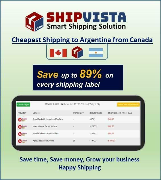 Cheapest Shipping to Argentina from Canada in Other
