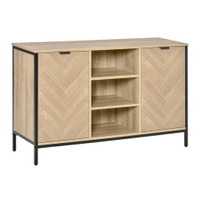 SIDEBOARD BUFFET STORAGE CABINET CUPBOARD WITH 2 DOORS AND ADJUSTABLE SHELVES FOR DINING ROOM