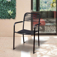 Sol 72 Outdoor™ Chaise de patio noire Caselli