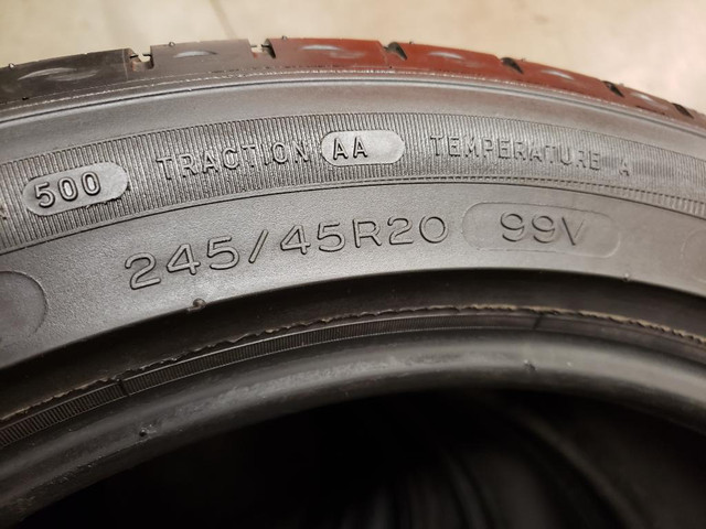 (Z352) 1 Pneu Ete - 1 Summer Tire 245-45-20 Michelin 7/32 in Tires & Rims in Greater Montréal - Image 3