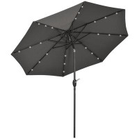 Arlmont & Co. 105.9'' Market Umbrella with Crank Lift Counter Weights Included