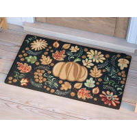 The Holiday Aisle® Havest Black Area Rug
