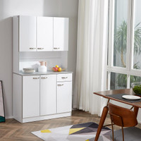 Kitchen Cabinet 39.8" x 15.4" x 70.9" White