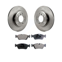 Front Disc Rotors and Ceramic Brake Pads Kit by Transit Auto K8T-100362