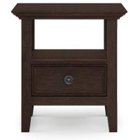 Lark Manor Varonique Solid Wood End Table with Storage