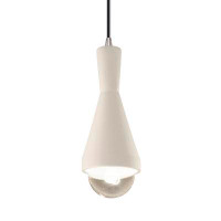 AllModern Leni 1- Light Cone Pendant with Metal Accents