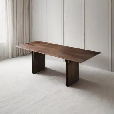 GOGOFAUC Rectangular solid wood dining table for tea