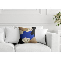 ULLI HOME Jada Miniimalist Abstract Indoor/Outdoor Square Pillow